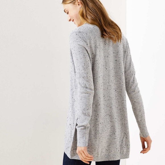 SPECKLED SOFT OPEN CARDIGAN NWT - Picture 2 of 8